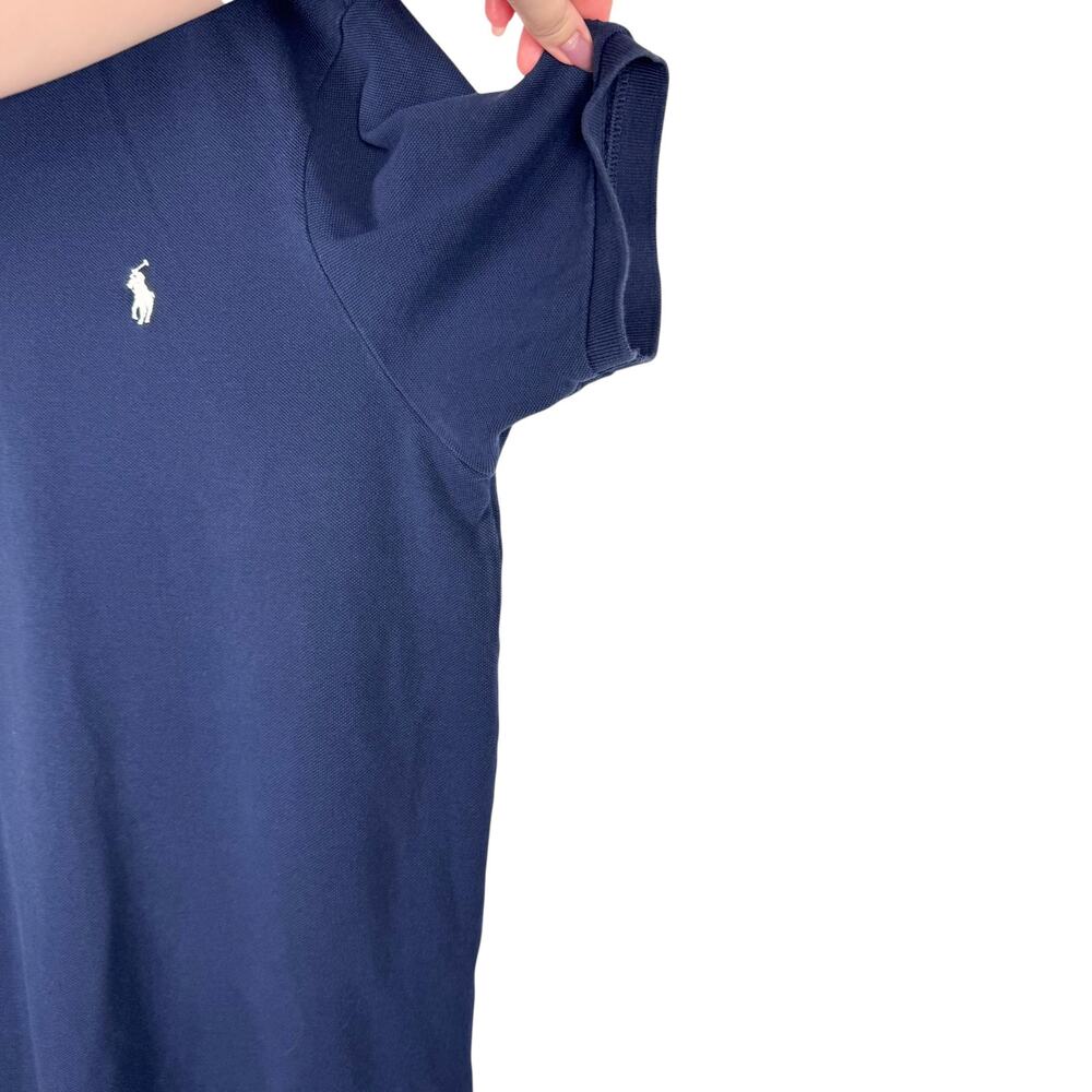 Polo Ralph Lauren‎ Navy Blue Cotton Custom Fit Collared Short Sleeve Top Sz XL - Picture 5 of 11